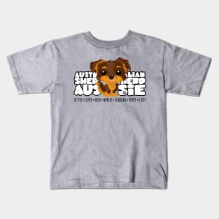 DGBigHeads - Aussie Brown Tan Kids T-Shirt